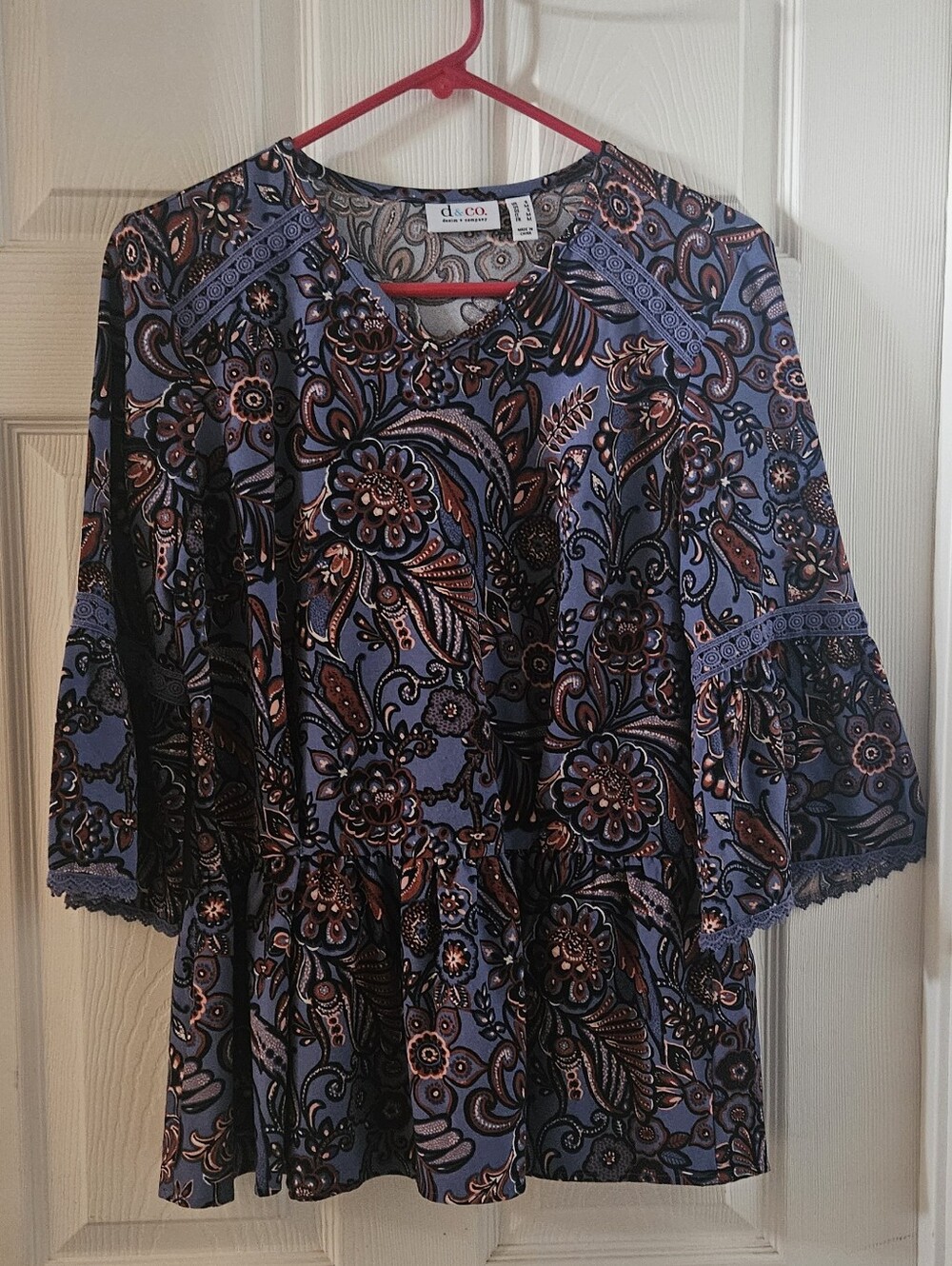 NWOT D&Co Denim Company Bohemian Tunic